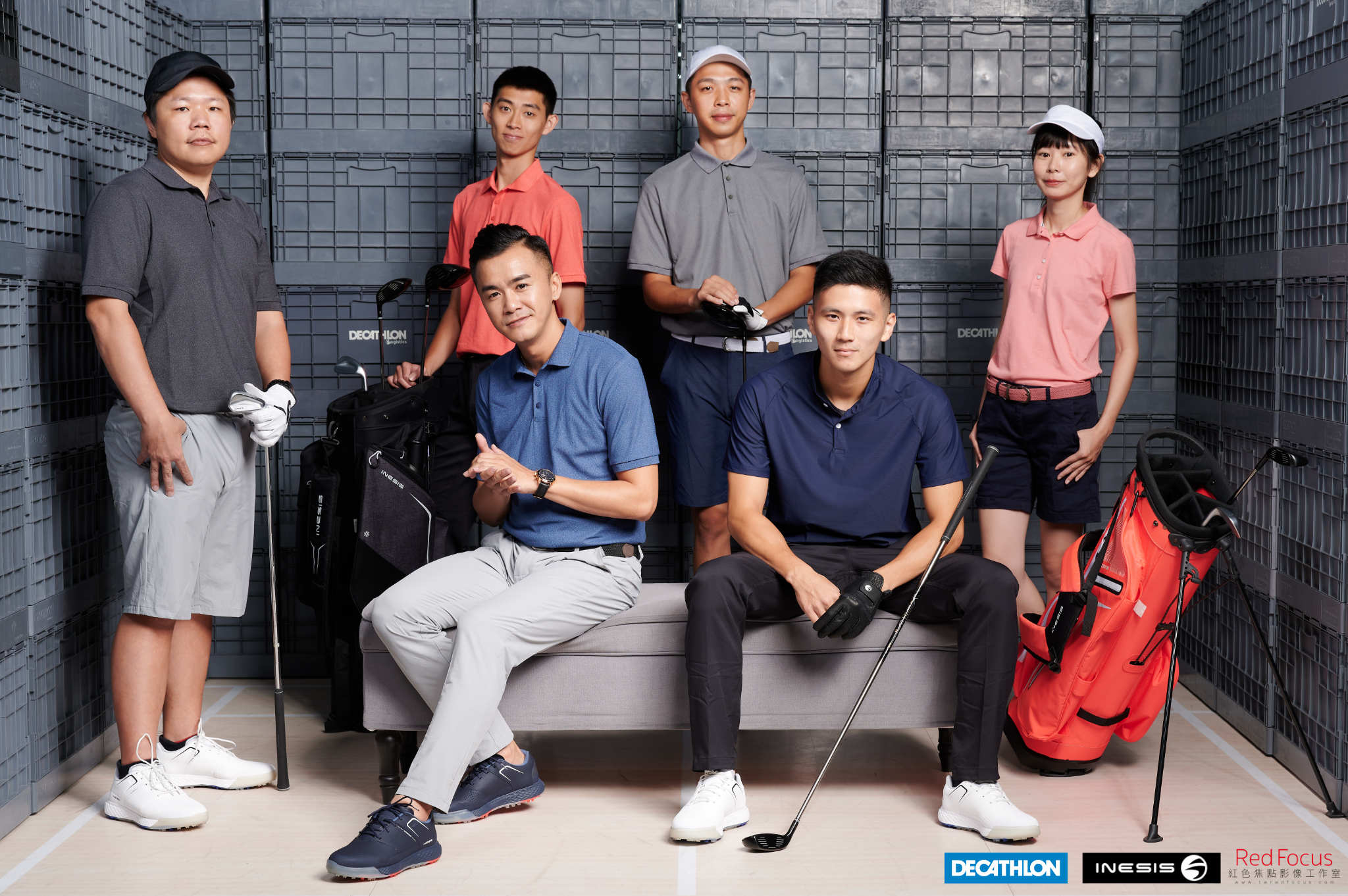 迪卡儂 / 仁德店 / 人像 / 團體照 / 形象照 / 高爾夫 / 服飾 / 物流箱