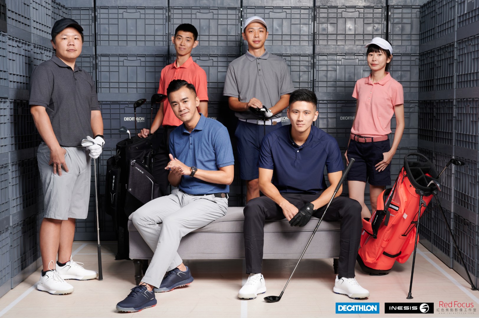 迪卡儂 / 仁德店 / 人像 / 團體照 / 形象照 / 高爾夫 / 服飾 / 物流箱